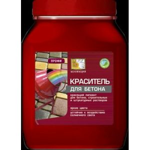 Краситель для бетона Коллекция 0,7кг красный (банка) ПЭТ