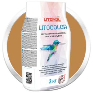 Смесь затирочная цементная для швов Litokol Litocolor L.25 коричневая 2 кг