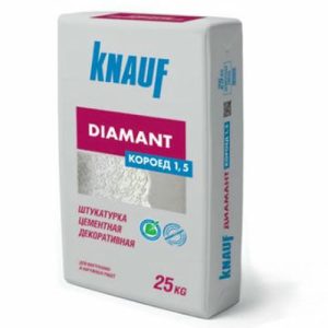 Штукатурка Кнауф Диамант Короед зерно 1,5 мм 25 кг