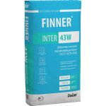 Шпатлевка гипсовая выравнивающая Dauer Finner Inter 43 W белая 20 кг