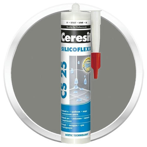 Затирка-герметик силиконовая Ceresit CS 25 антрацит 0,28 л