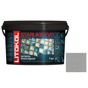 Затирка эпоксидная для швов Litokol Starlike Evo S.110 Grigio Perla серый жемчуг 1 кг