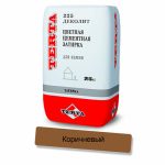 Затирка цементная Terta зима Деколит 5256 коричневый 25кг