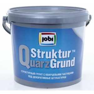 Грунт структурный под декор. покрытия JOBI StrukturQuarzGrund (5л)