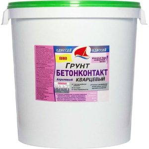 Грунт-бетоноконтакт ODISSEY Euro ВДАК-0206 с кварцем универсальный 45 кг