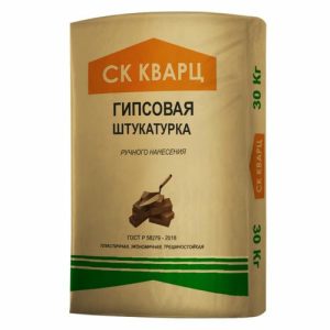 Штукатурка гипсовая СК Кварц Белая РН светло-бежевый 30кг