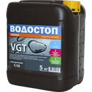 Грунтовка-концентрат VGT Водостоп-акрил 5 кг