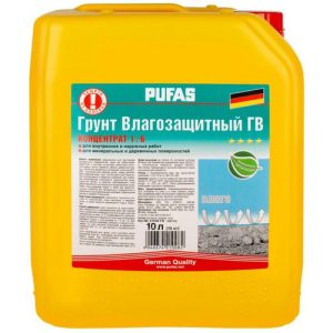 Грунт Pufas Влагозащитный ГВ концентрат 1:6 морозостойкий 10 л