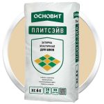 Затирка эластичная Основит Плитсэйв XC6 E бежевая 030 20 кг