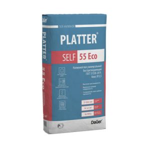 PLATTER® SELF 55 Eco Наливной пол универсальный быстротвердеющий 20 кг