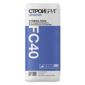 Смесь для полов цементная Стройбриг Цемерин FC40 серый 25кг