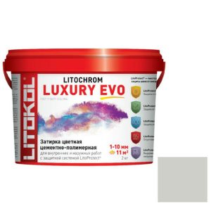 Затирка цементо-полимерная для швов Litokol Luxury Evo LLE.100 Пепельно-белая 2 кг