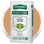 Затирка эластичная Основит Плитсэйв XC6 E Карамель 032 20 кг