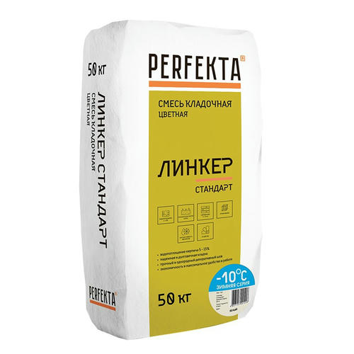 Смесь кладочная Perfekta Линкер Стандарт зимняя белая 50 кг