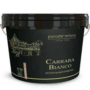 Штукатурка декоративная Parade Carrara Bianco с эффектом камня травертин 10 л