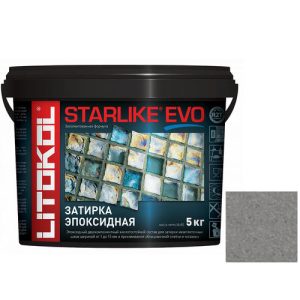 Затирка эпоксидная для швов Litokol Starlike Evo S.115 Grigio Seta 5 кг