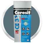 Затирка цементная для узких швов Ceresit СЕ33 Comfort темно-синяя 2 кг
