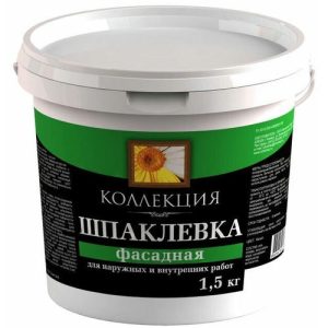Шпаклевка фасадная 1,5кг ведро Ижсинтез