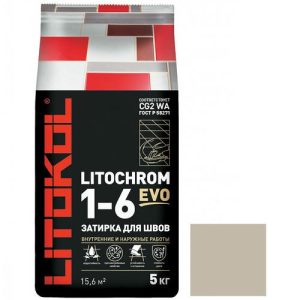 Затирка цементная для швов Litokol Litochrom 1-6 Evo LE.230 Багамы 5 кг