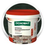 Затирка цементная для широких швов Основит Плитсэйв XC35 H графит 5 кг