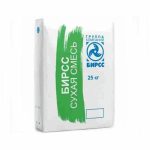 Штукатурка цементная БИРСС 48 Машинного нанесения серая (М50) 25 кг