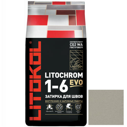 Затирка цементная для швов Litokol Litochrom 1-6 Evo LE.230 Багамы 25 кг