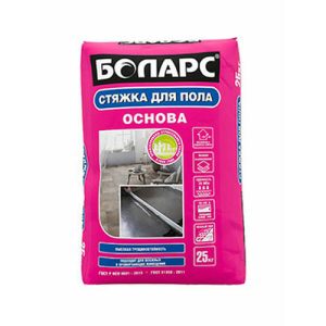 Смесь для полов цементная Боларс Основа-стяжка для пола БТ серый 25кг