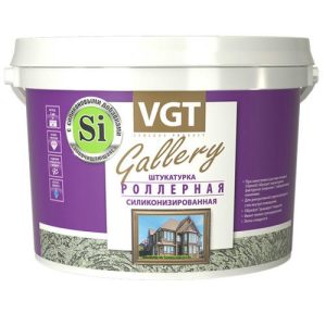 Штукатурка роллерная крупнозернистая VGT 2-2,5 мм 4,8 л/9 кг