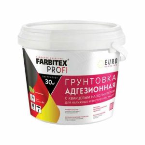 Грунтовка адгезионная FARBITEX PROFI для декоративных покрытий с кварцевым наполнителем 5 кг