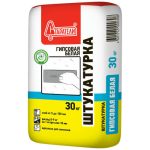 Штукатурка гипсовая Старатели белая 30 кг