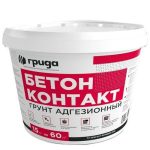 Грунт адгезионный Грида Бетон-Контакт Эко всесезонный розовый 15 кг