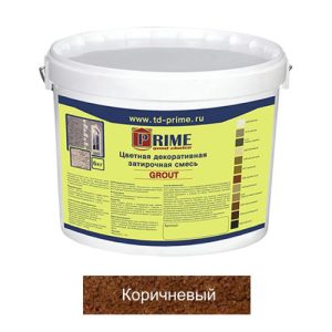 Затирка цементная Prime Grout 6503 коричневая 6кг