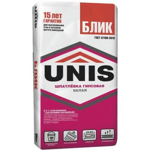 Шпатлевка гипсовая Юнис Блик 5кг