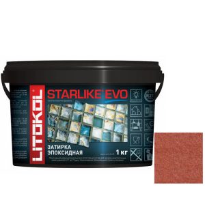 Затирка эпоксидная для швов Litokol Starlike Evo S.580 Rosso Mattone 1 кг