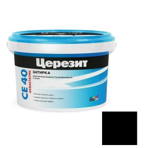 Затирка цементная Ceresit CE 40/2 №20 Aquastatic черная 2 кг