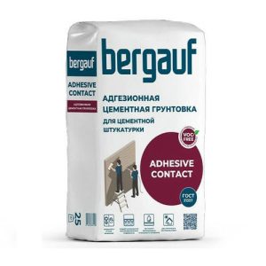 Грунтовка адгезионная цементная Bergauf Adhesive Contact для цементной штукатурки 25 кг