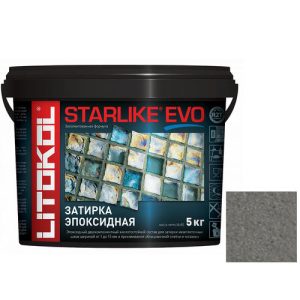 Затирка эпоксидная для швов Litokol Starlike Evo S.120 Grigio Piombo 5 кг
