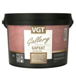 Штукатурка декоративная VGT Бархат серебристо-белая база 0,8 л/1 кг