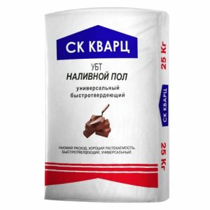 Смесь для полов минеральное вяжущее СК Кварц УБТ 25кг