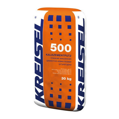 Штукатурка цементная Kreisel 500 KALKZEMENT-MASCHINENPUTZ (мелкий песок) серый 30кг